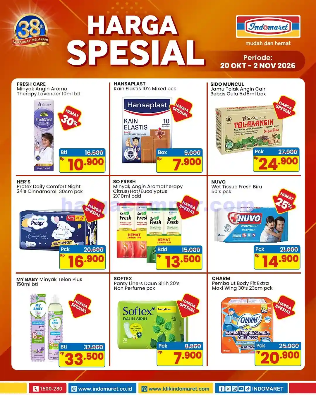 Promo Indomaret Harga Spesial Hemat Hingga 35% Produk Pilihan 9 Promo Indomaret Harga Spesial Hemat 20 Oktober 2 November 2026 2