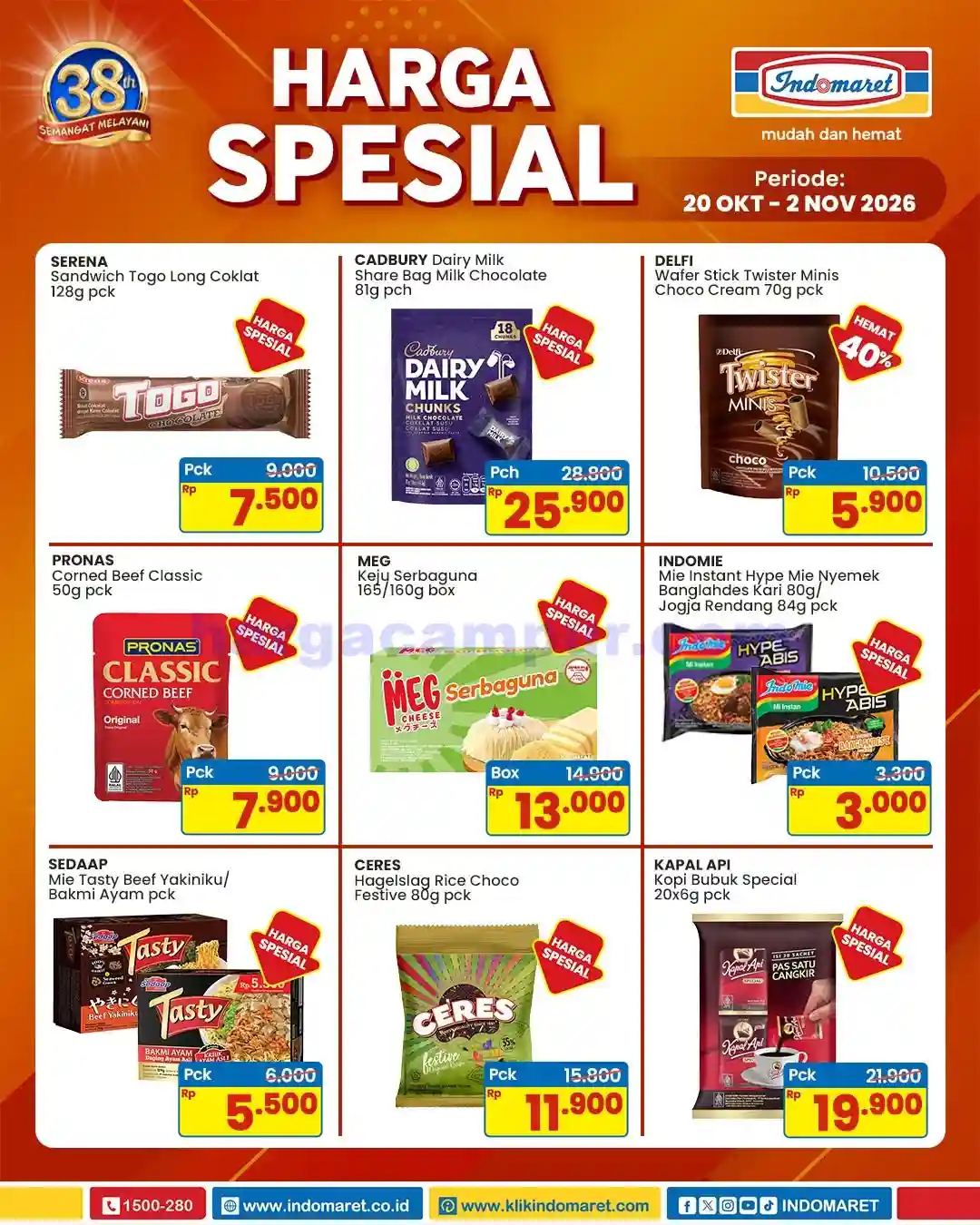 Promo Indomaret Harga Spesial Hemat Hingga 35% Produk Pilihan 3 Promo Indomaret Harga Spesial Hemat 20 Oktober 2 November 2026 8