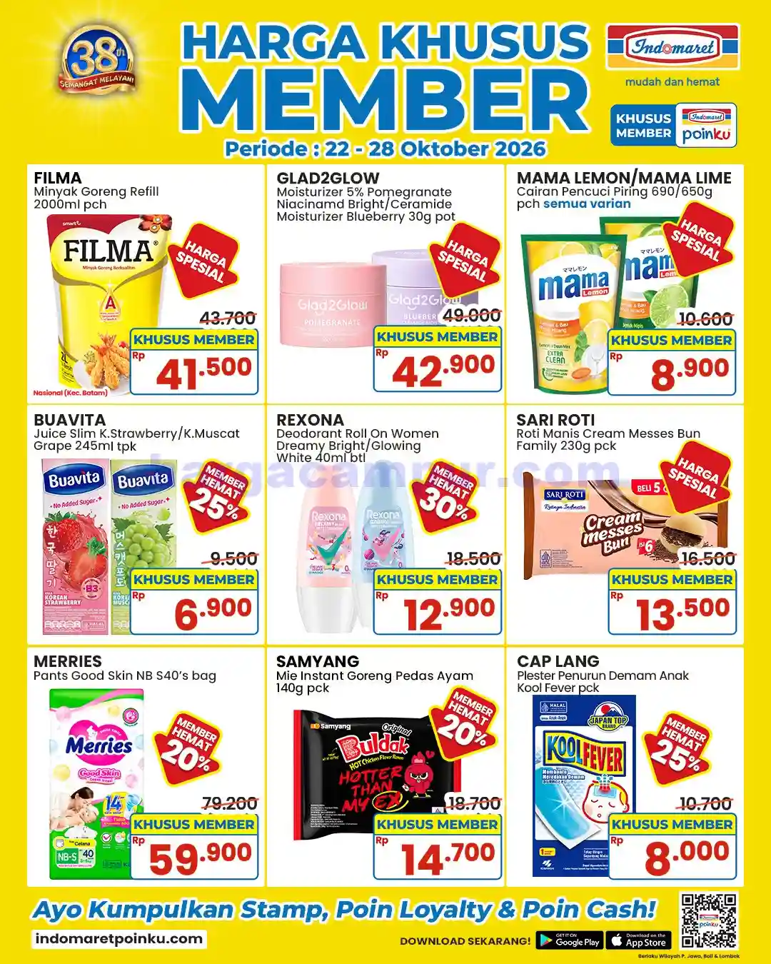 Katalog Promo JSM Indomaret Terbaru 23 - 25 Oktober 2026 5 Promo Indomaret Member Diskon 35 Terbaru 22 28 Oktober 2026 2