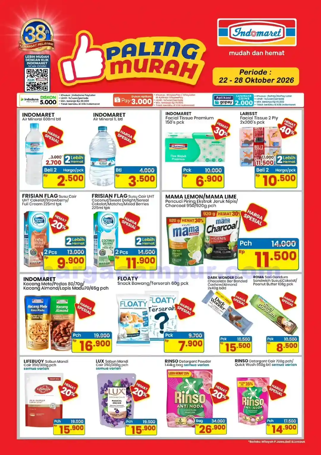 Katalog Promo JSM Indomaret Terbaru 23 - 25 Oktober 2026 3 Promo PTW Indomaret Product Of The Week 21 - 27 Oktober 2026.